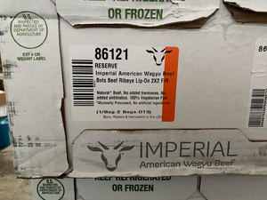 Beef Rib Eye BMS 10+ (American Wagyu) $48 per LB