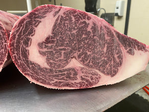 Beef Rib Eye BMS 10+ (American Wagyu) $48 per LB