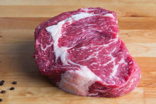 Load image into Gallery viewer, Beef Rib Eye 13-15up $ 12.45 per LB
